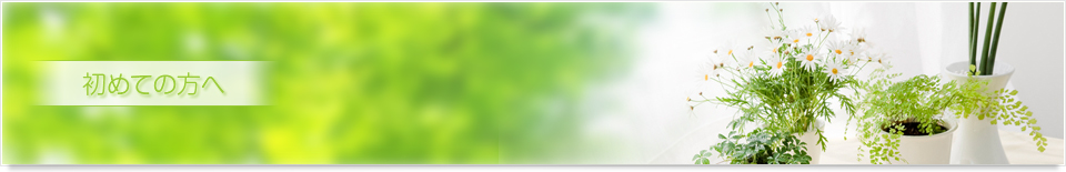 初めての方へ
