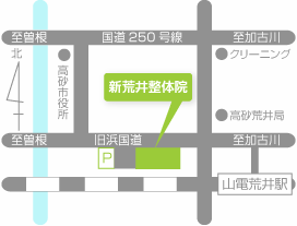 新荒井整体院地図